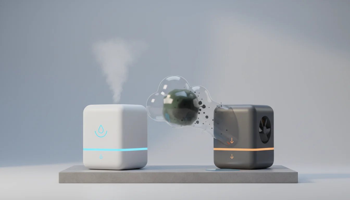 dehumidifier vs humidifier for mold - featured image for guide